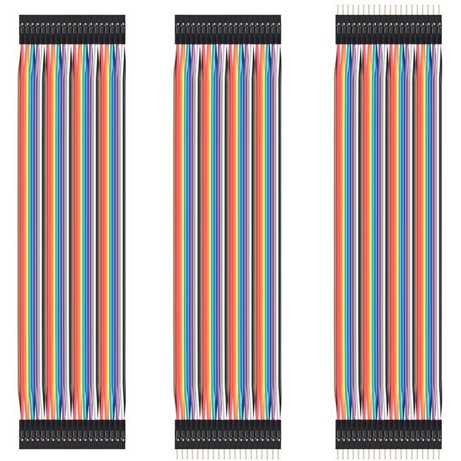 30CM 40PIN أنثى ذكر DuPont كابل خط رابط الموصل اللوح ل UNO R3